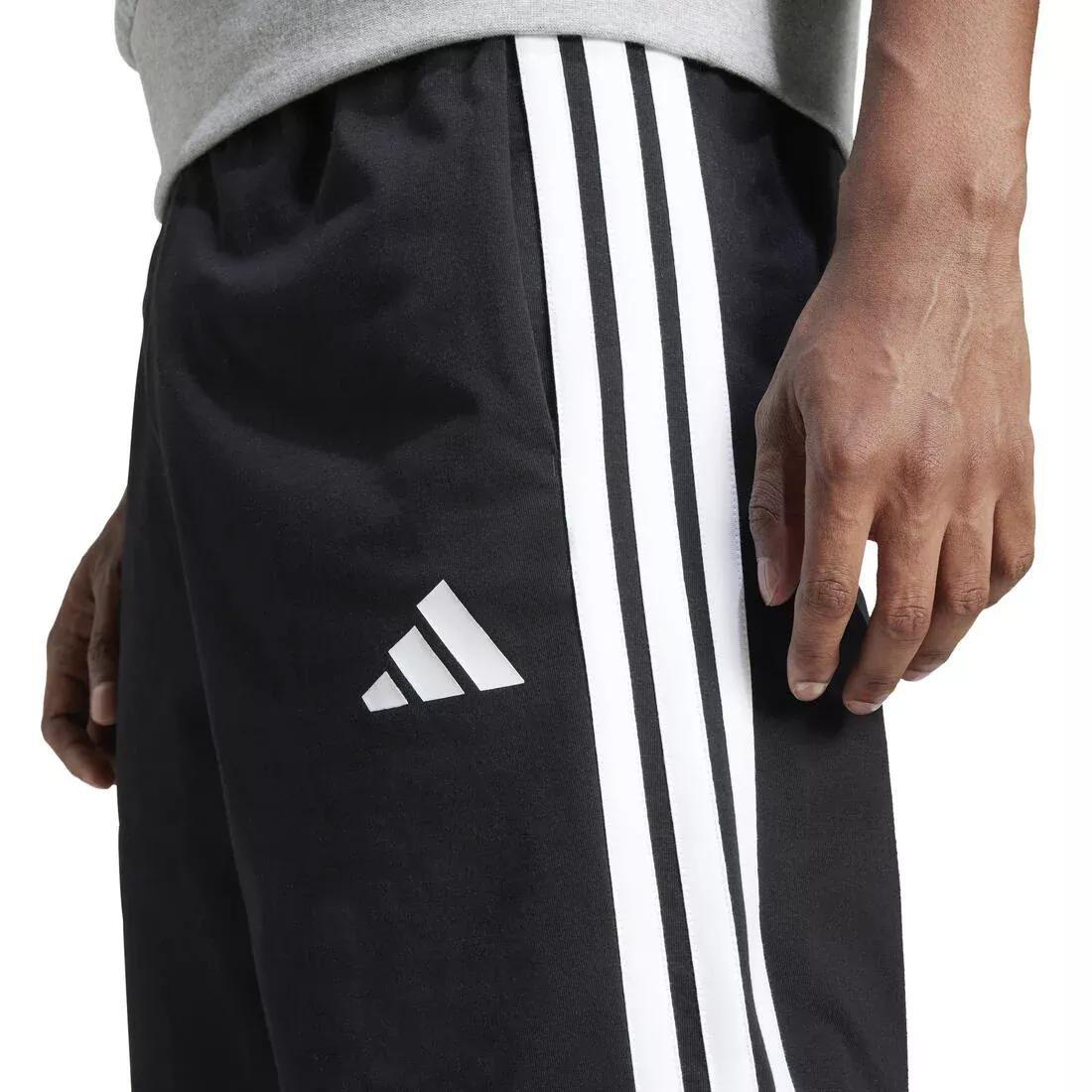 Essential 3-Stripes Single Jersey Shorts - 10-Inch, Black, No Color, large image number 2