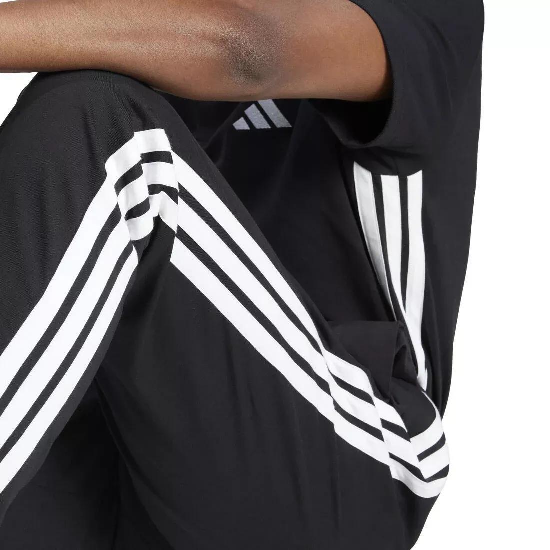 Essentials 3-Stripes Single Jersey Joggers, Black, No Color, large image number 5