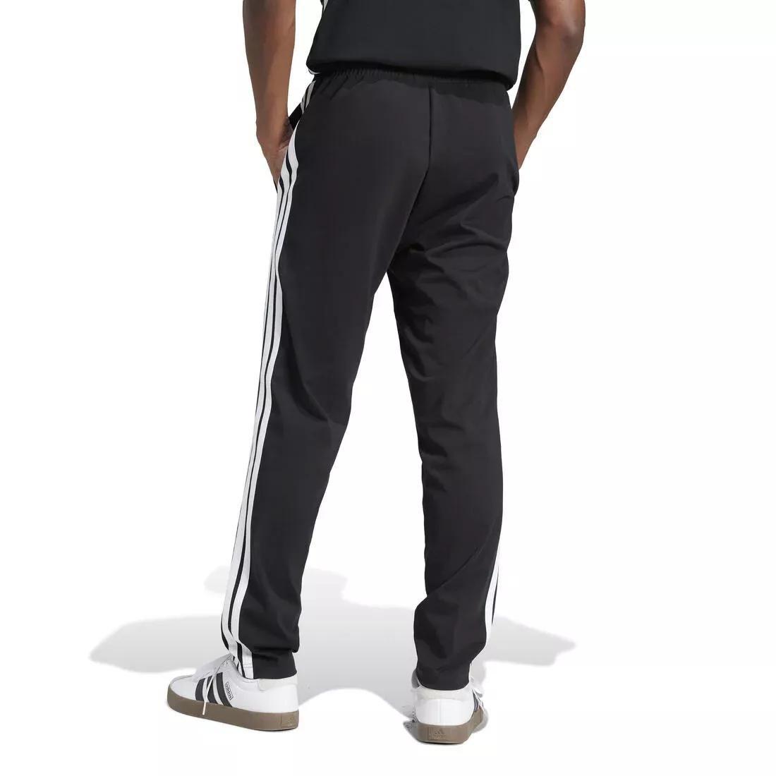 Essentials 3-Stripes Single Jersey Joggers, Black, No Color, large image number 2