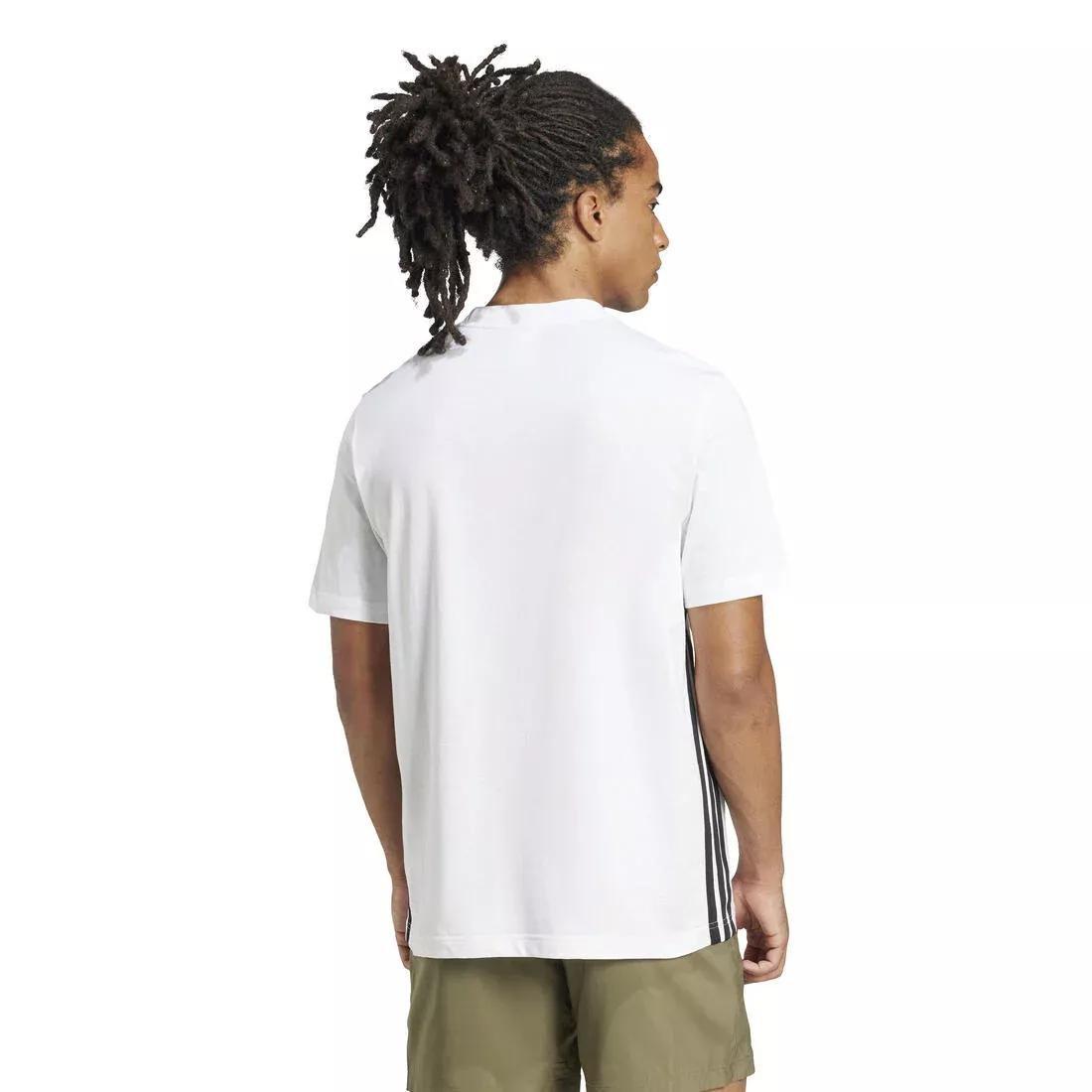 Essentials 3-Stripes Single Jersey T-Shirt, White, No Color, medium