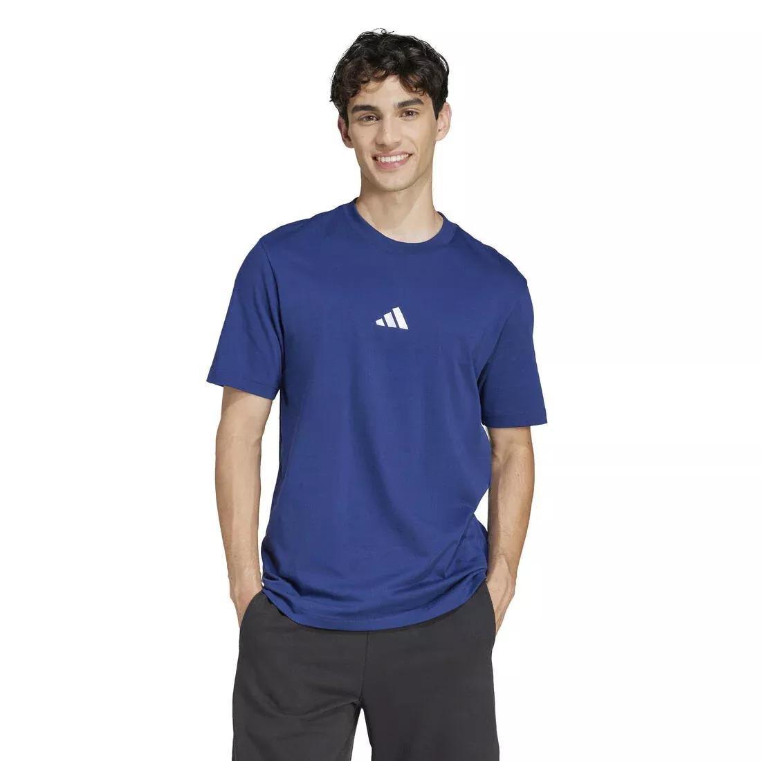 Essentials Small Logo Single Jersey T-Shirt, Navy, No Color, large image number 1