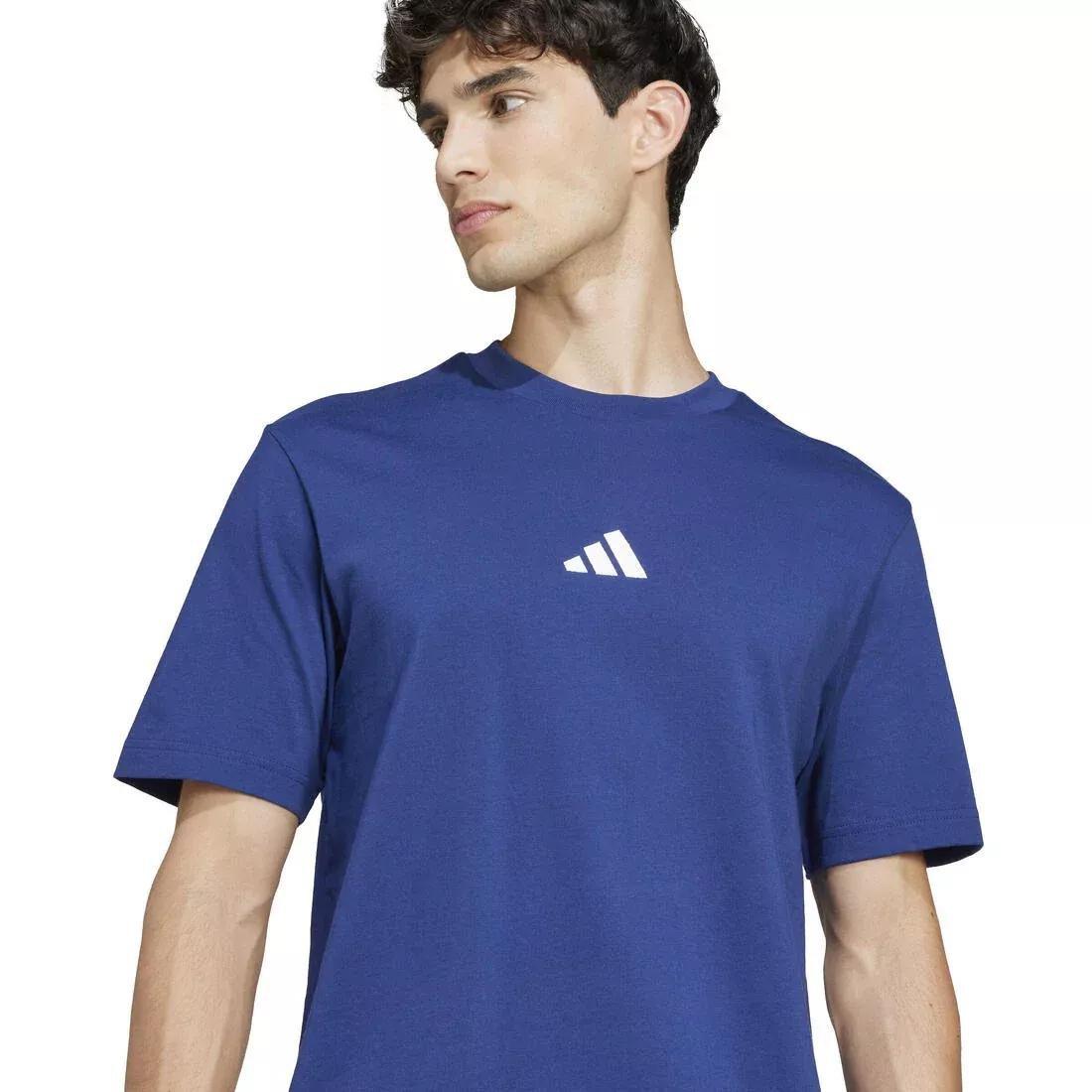Essentials Small Logo Single Jersey T-Shirt, Navy, No Color, large image number 4