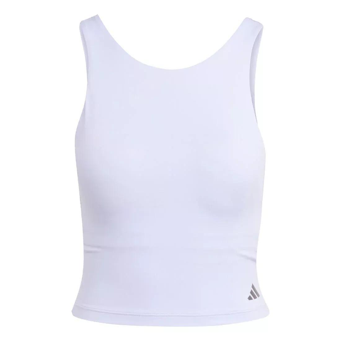 Yoga Crop Tank Top With Inner Shelf Bra, No Color, medium