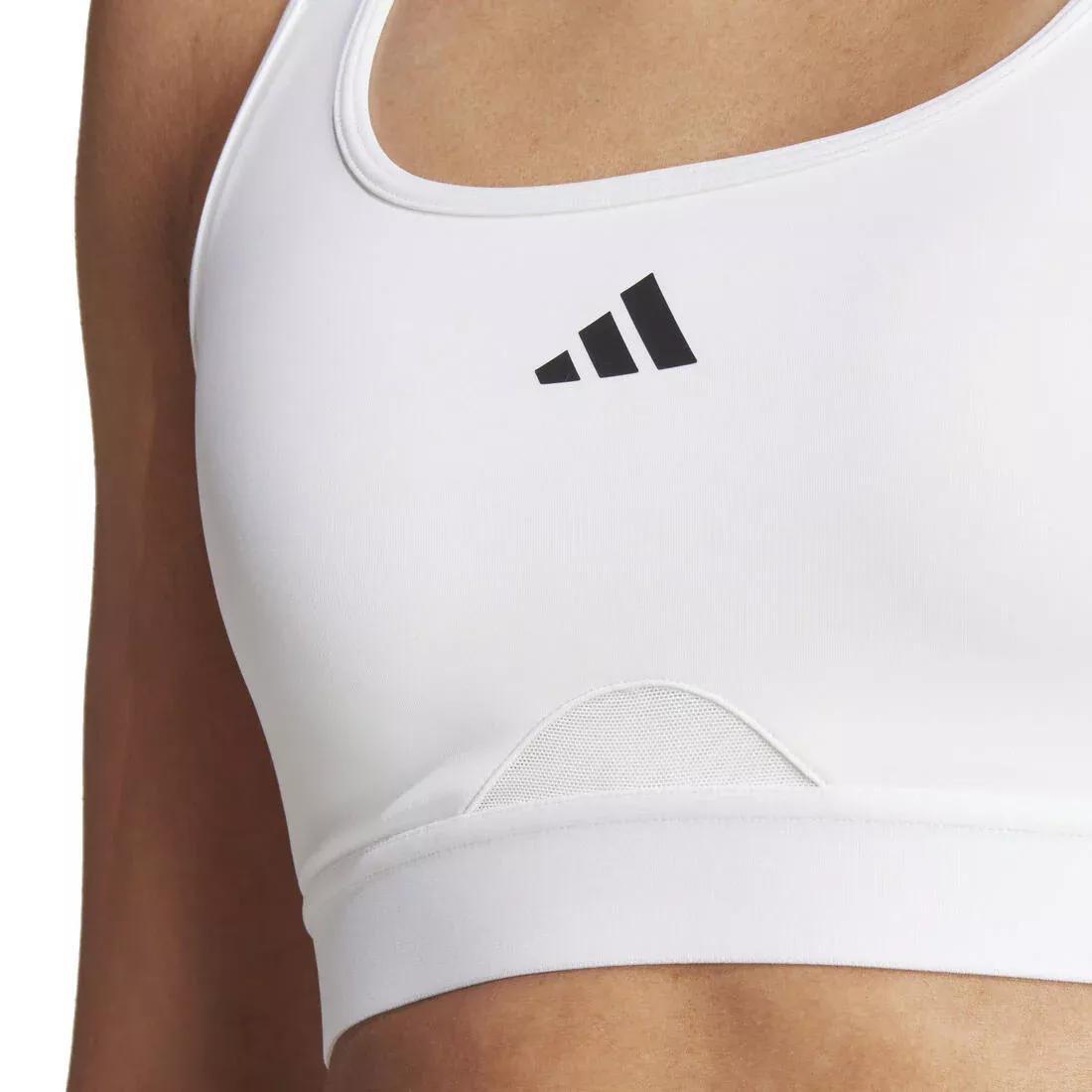 Powerreact Training Medium-Support Bra, White, No Color, large image number 3