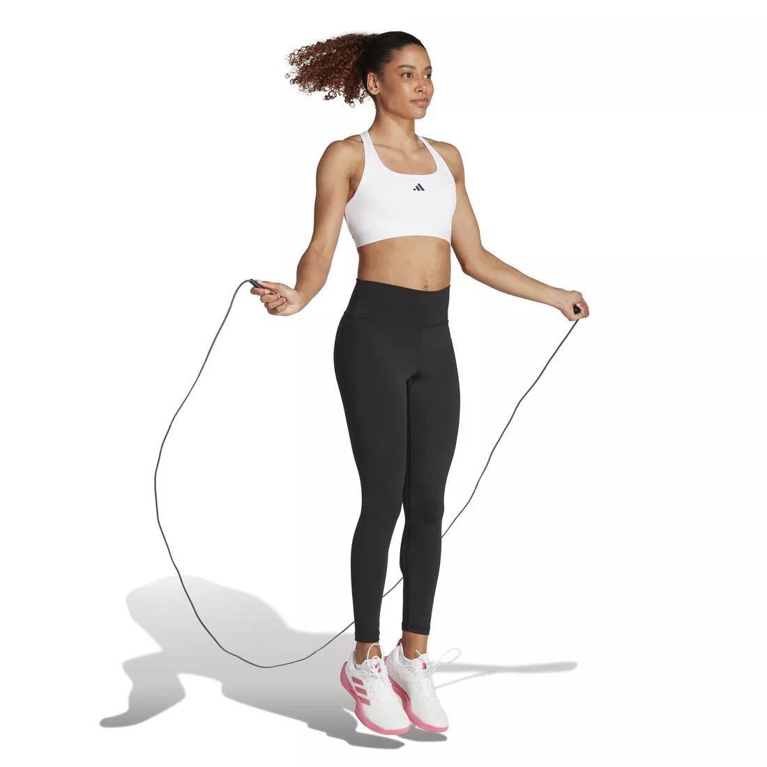 Powerreact Training Medium-Support Bra, White, No Color, large image number 5