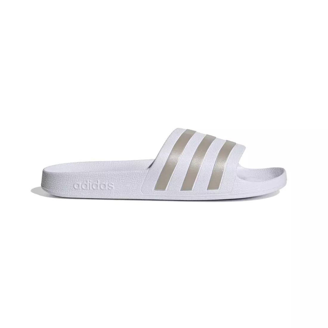 Unisex Adilette Aqua Slides, Grey, , medium