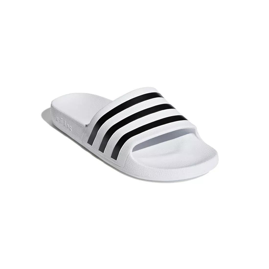 Unisex Adilette Aqua Slides, White, No Color, medium