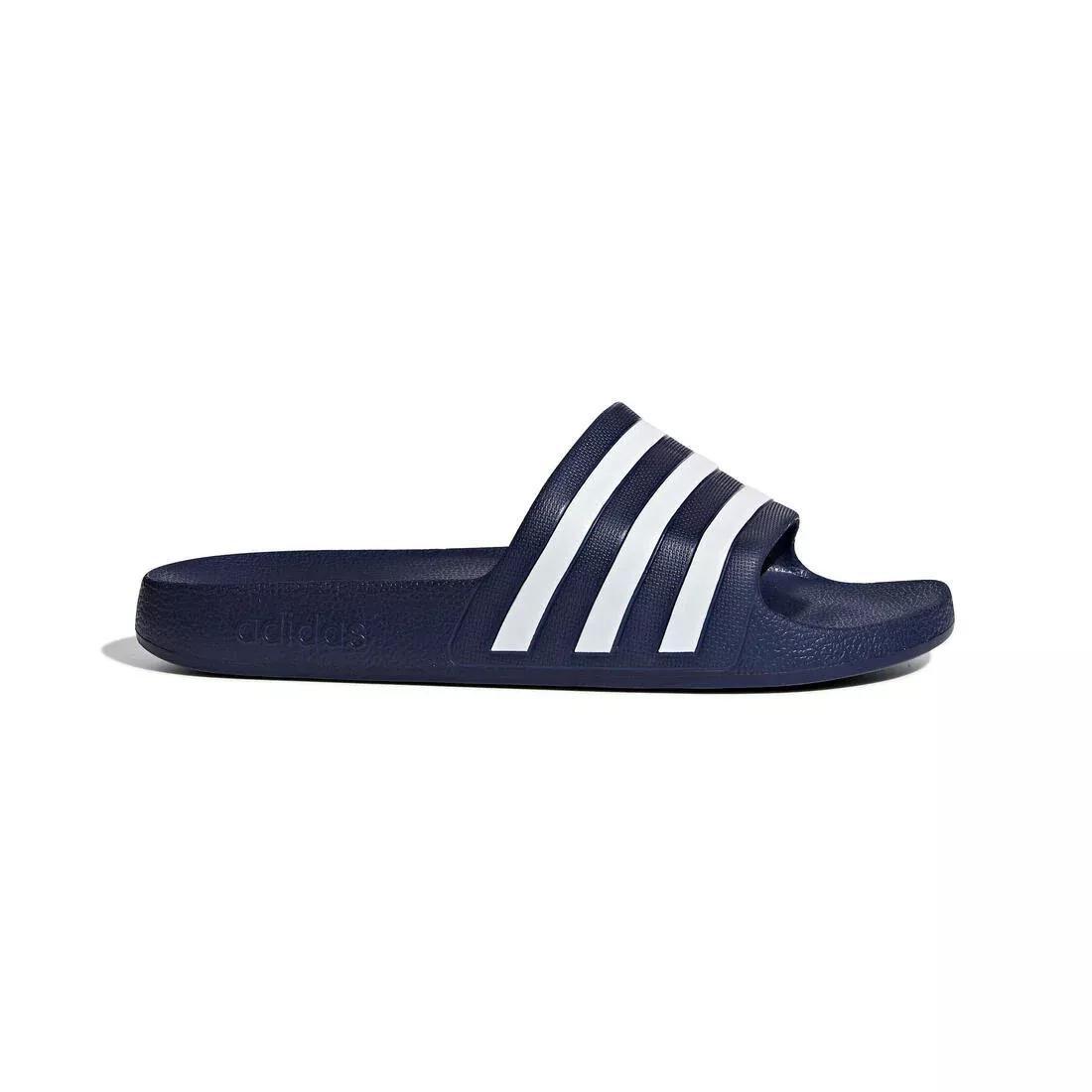 Unisex Adilette Aqua Slides, Navy, No Color, medium