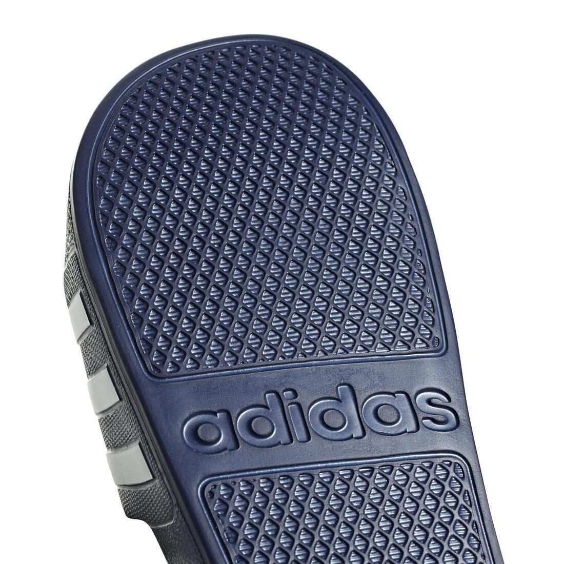 Unisex Adilette Aqua Slides, Navy, No Color, medium