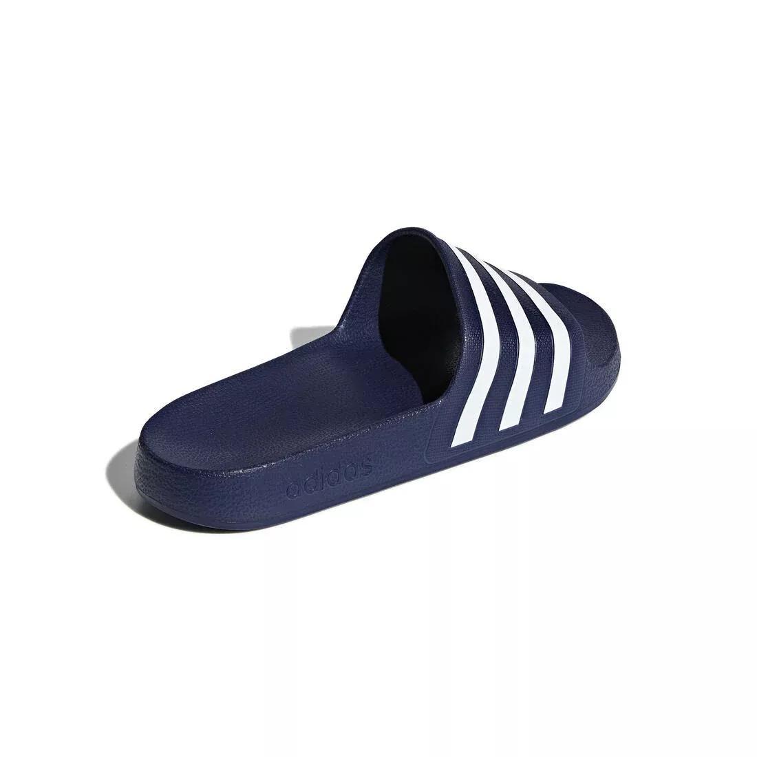 Unisex Adilette Aqua Slides, Navy, No Color, medium