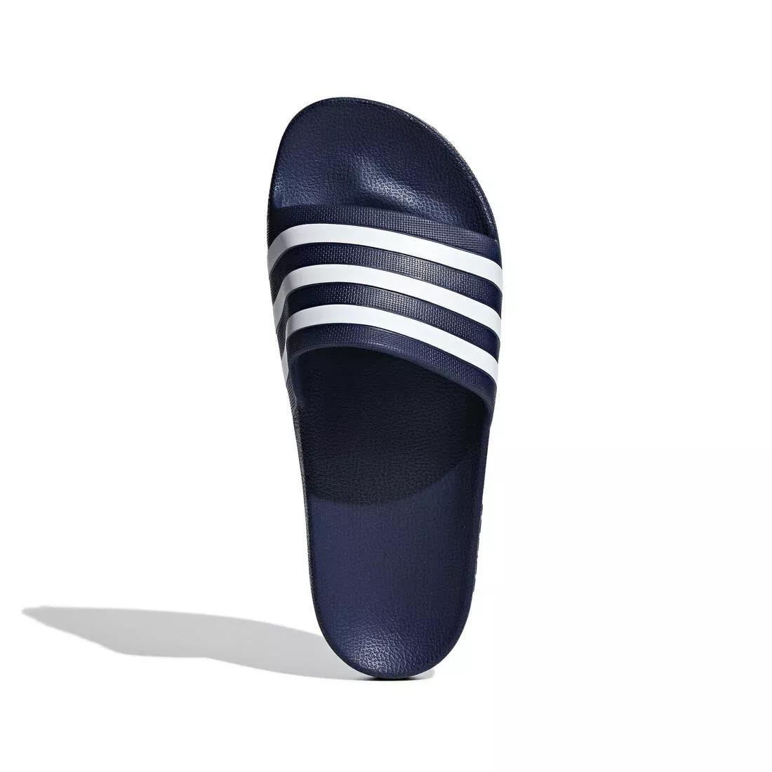 Unisex Adilette Aqua Slides, Navy, No Color, large image number 8