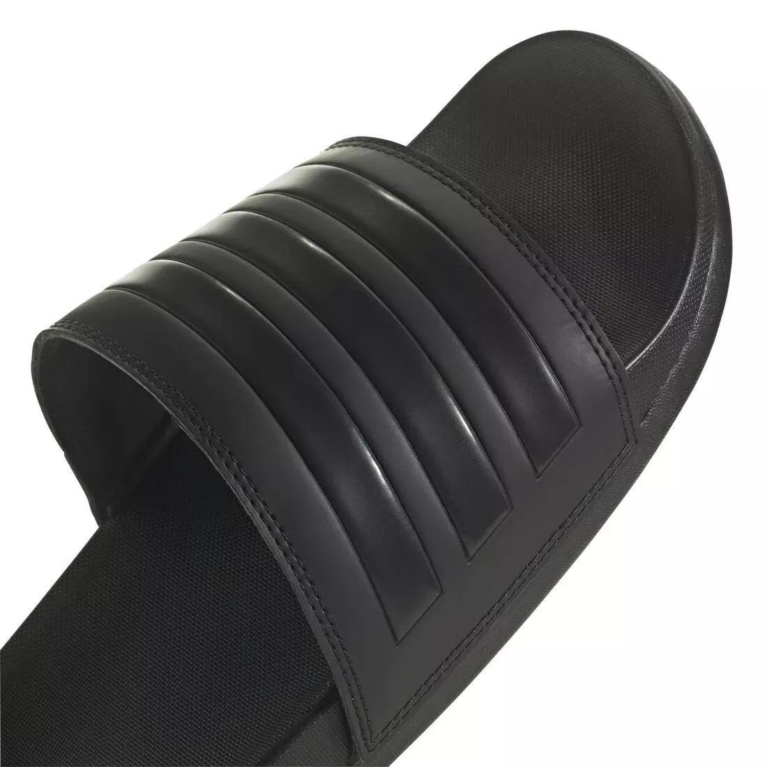 Unisex Adilette Comfort Slides, Black, No Color, large image number 4