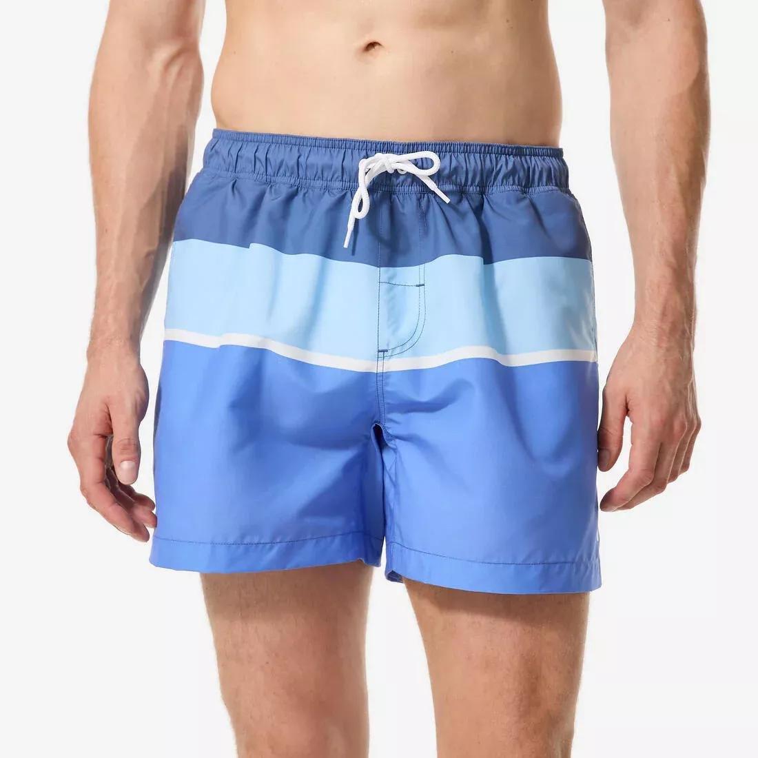 Men surfing boardshorts short swim shorts 15 - 100 Palmito, Khaki, No Color, large image number 1