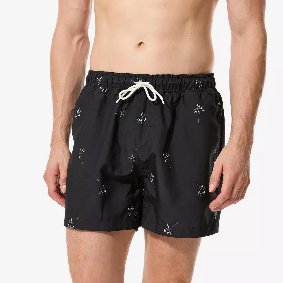 Men surfing boardshorts short swim shorts 15 - 100 Palmito, Khaki, No Color, large image number 2