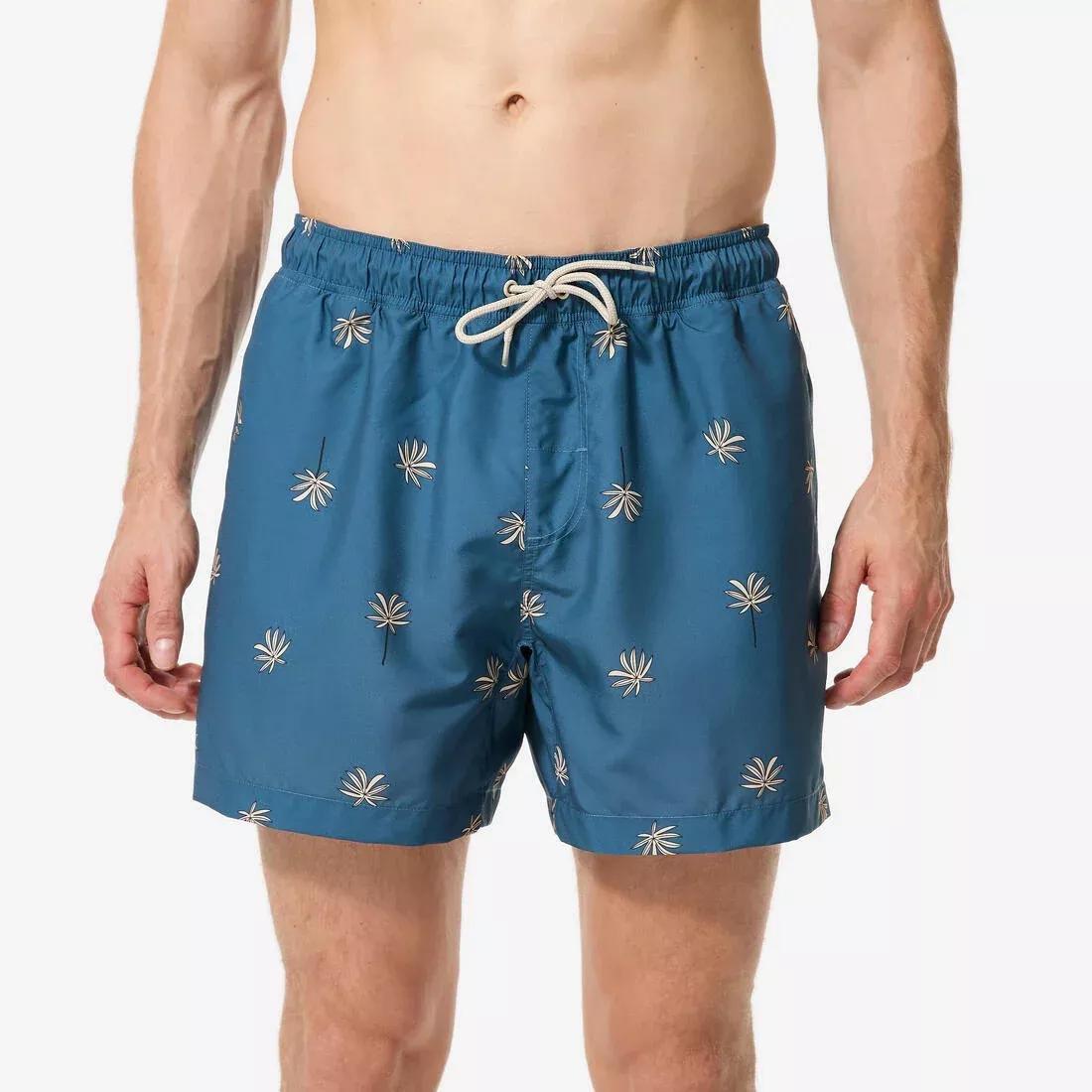 Men surfing boardshorts short swim shorts 15 - 100 Palmito, Khaki, No Color, large image number 3