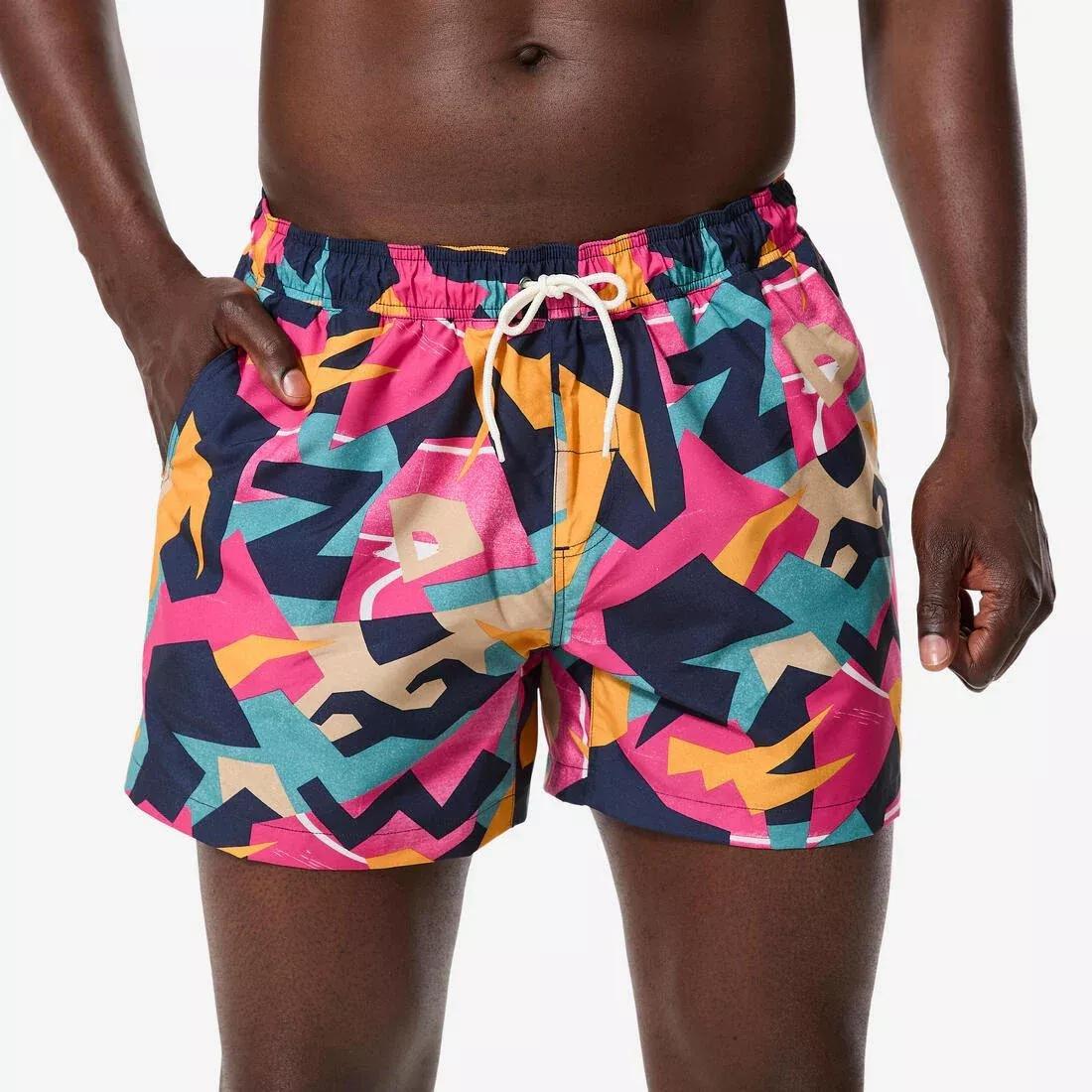 Men surfing boardshorts short swim shorts 15 - 100 Palmito, Khaki, No Color, large image number 6