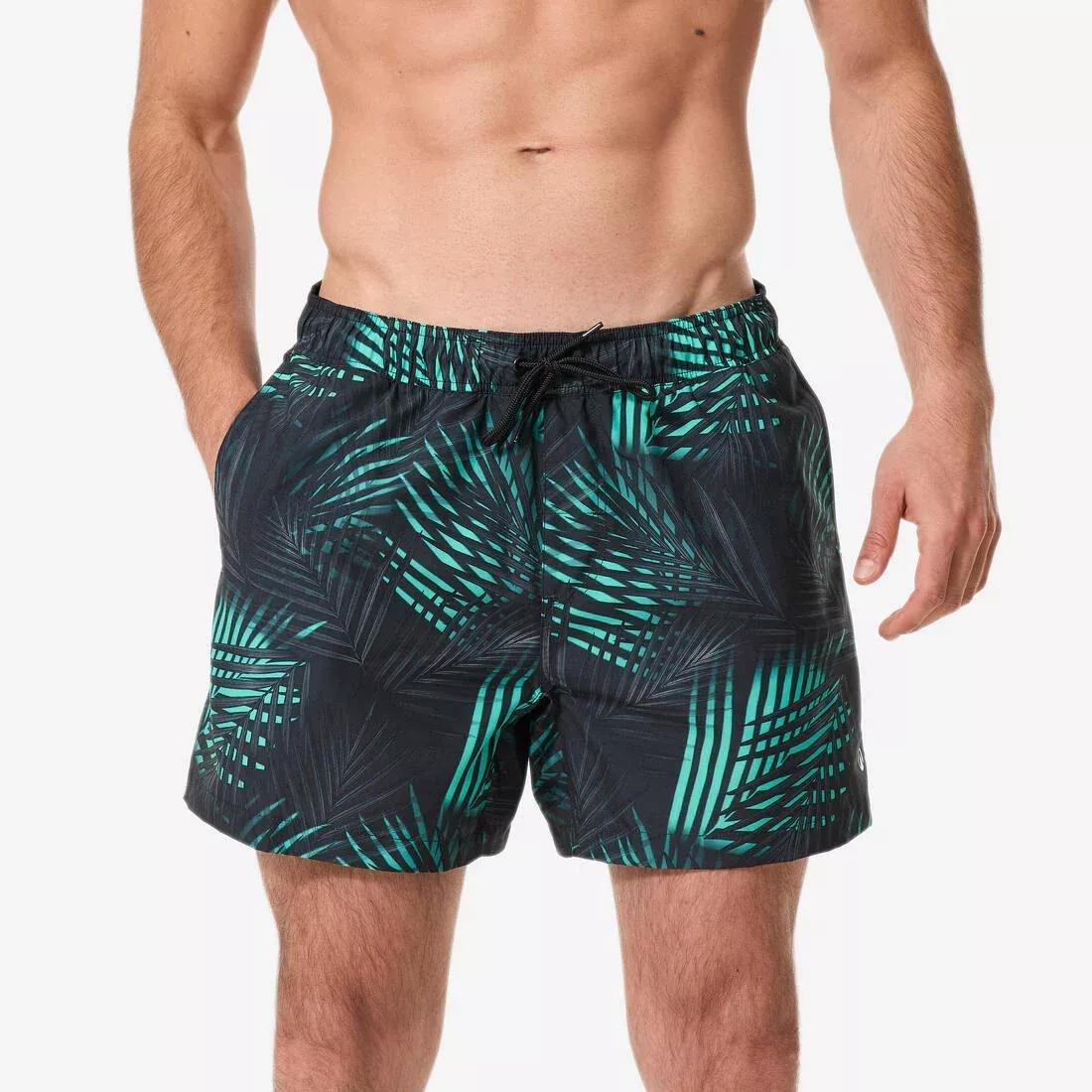 Men surfing boardshorts short swim shorts 15 - 100 Palmito, Khaki, No Color, large image number 7