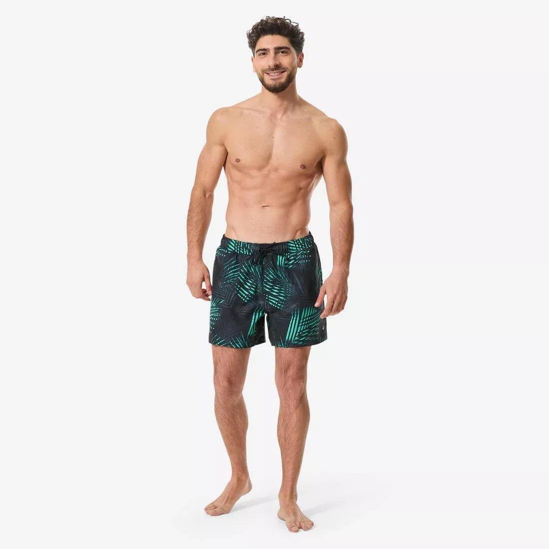 Men surfing boardshorts short swim shorts 15 - 100 Palmito, Khaki, No Color, large image number 8
