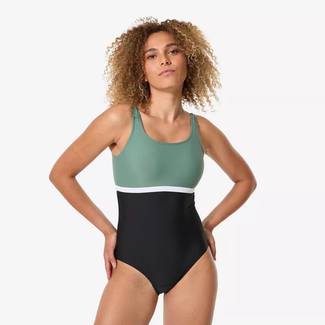 Women 1-Piece Swimsuit, Heva Li Black, Black, No Color, large image number 0