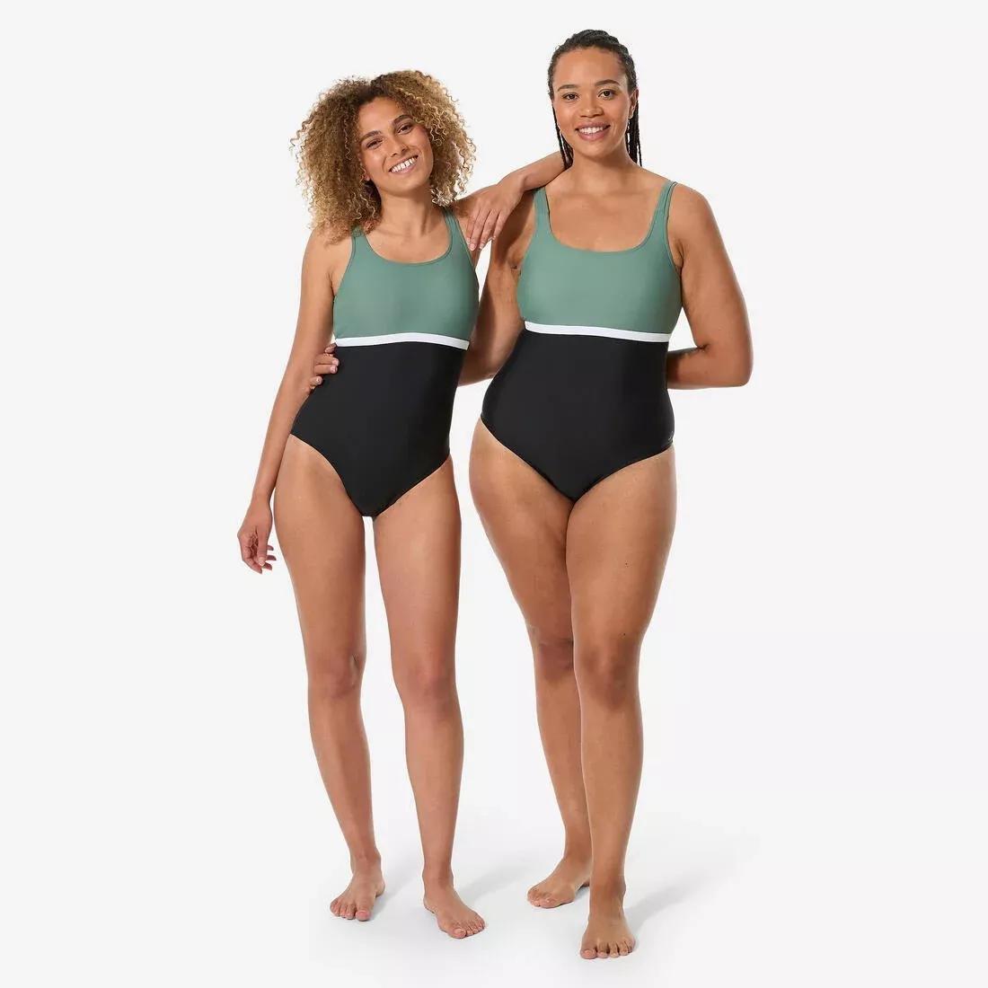 Women 1-Piece Swimsuit, Heva Li Black, Black, No Color, large image number 2