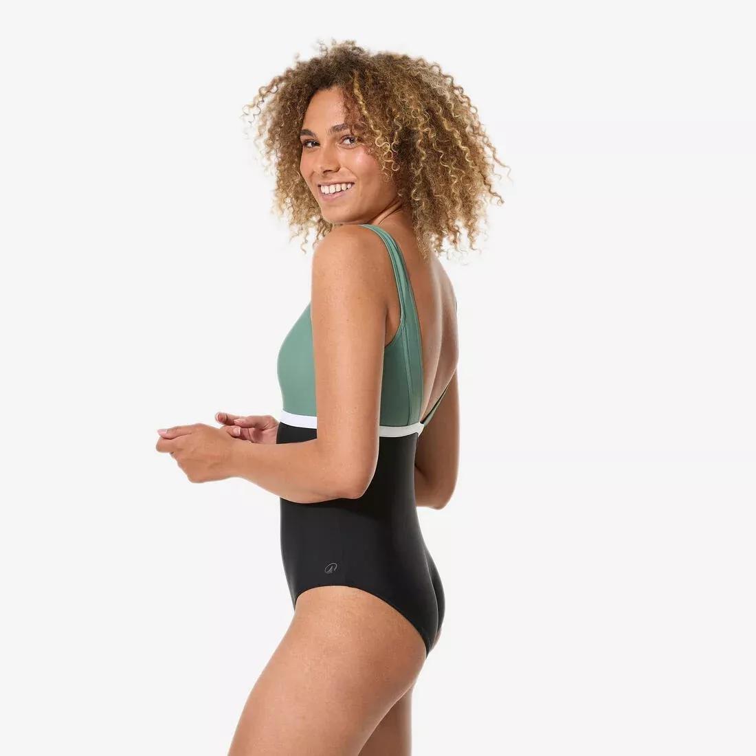 Women 1-Piece Swimsuit, Heva Li Black, Black, No Color, large image number 4