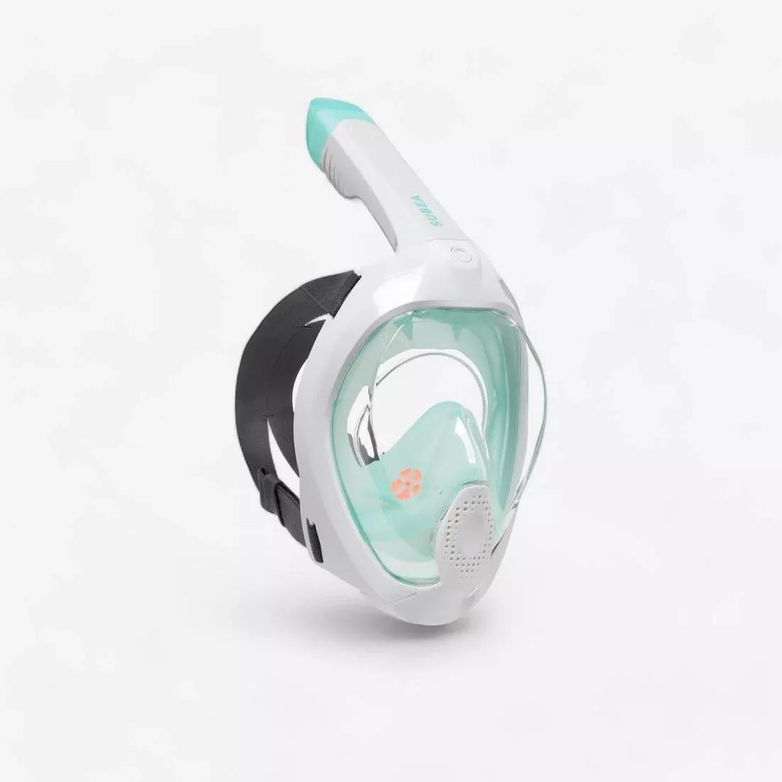 Surface Snorkelling Mask Easybreath + With Acoustic Valve > Age 10, Orange, No Color, large image number 3