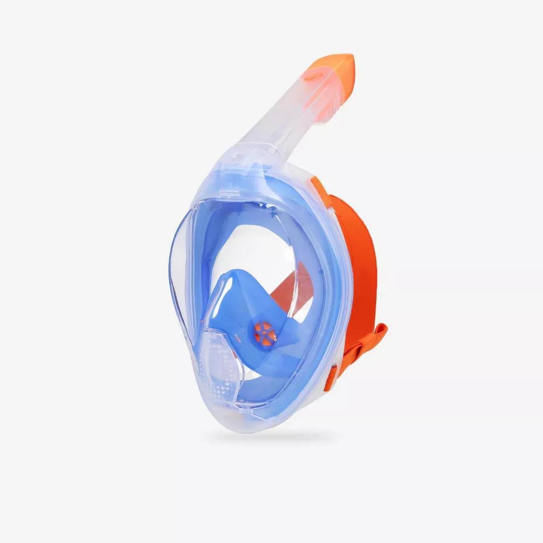 Surface Snorkelling Mask Easybreath + With Acoustic Valve > Age 10, Orange, No Color, large image number 5
