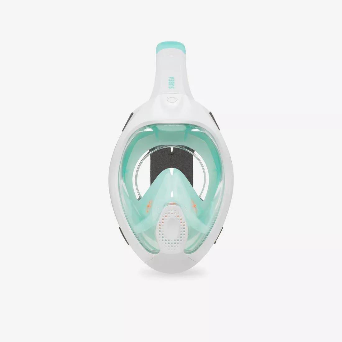 Surface Snorkelling Mask Easybreath + With Acoustic Valve > Age 10, Orange, No Color, large image number 7