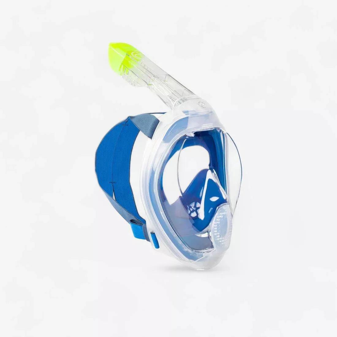 Surface Snorkelling Mask Easybreath + With Acoustic Valve > Age 10, Blue, No Color, medium