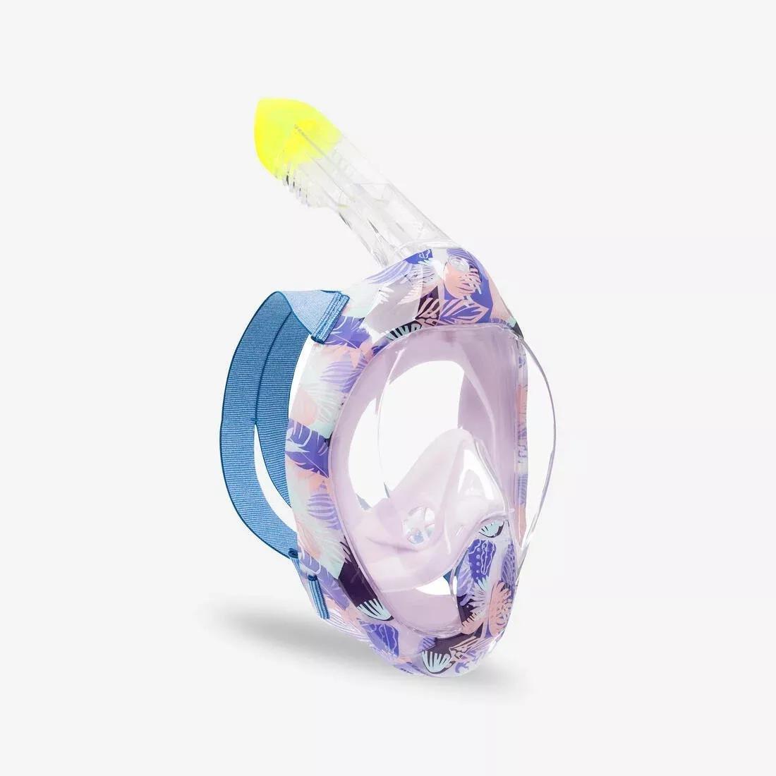 Surface Snorkelling Mask Easybreath + With Acoustic Valve > Age 10, Blue, No Color, large image number 5