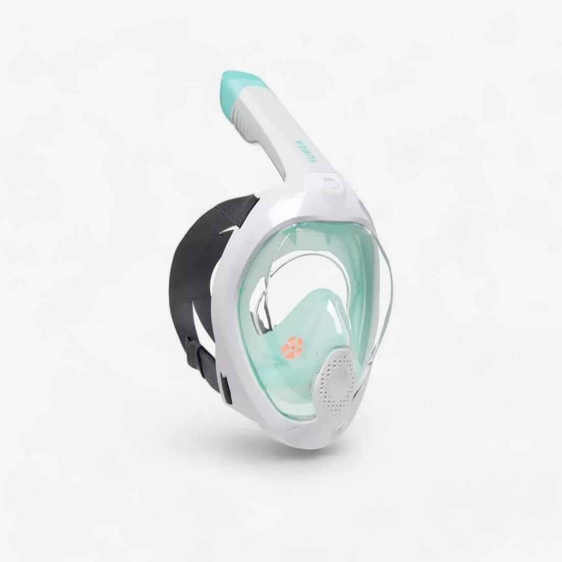 Surface Snorkelling Mask Easybreath + With Acoustic Valve > Age 10, Blue, No Color, large image number 7