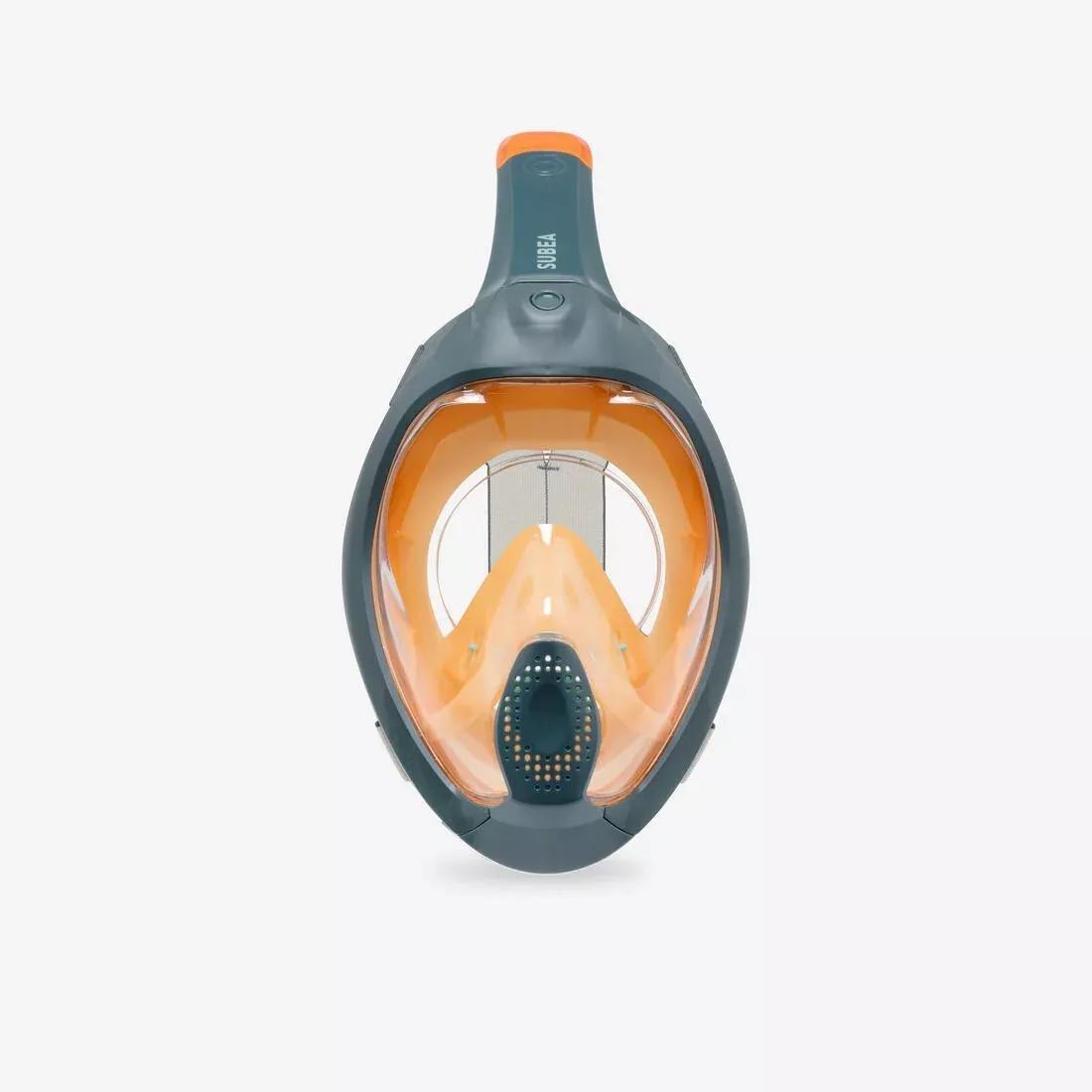 Surface Snorkelling Mask Easybreath + With Acoustic Valve > Age 10, Blue, No Color, large image number 9