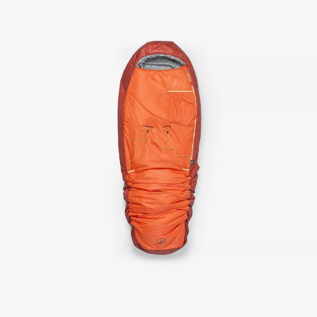 Kids 0آ&deg;C Camping Sleeping Bag - Mh500, Orange, No Color, medium