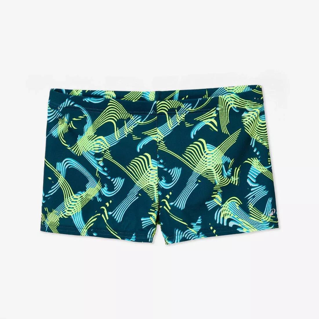 Kids Boys Swimming Boxer - Fiti Vib, Navy, No Color, large image number 7