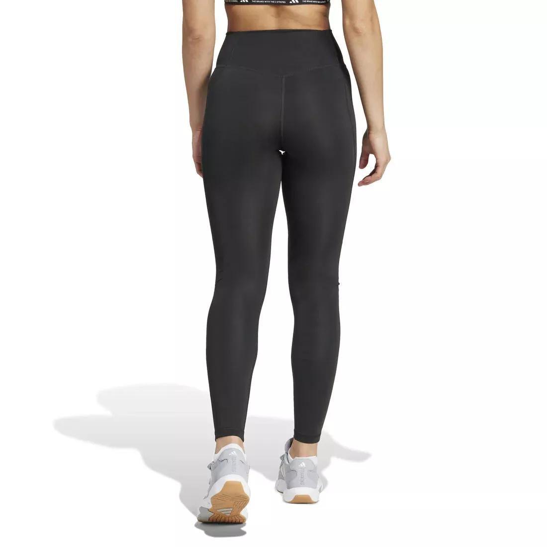Optime Essentials Stash Pocket Full-Length Leggings, Black, No Color, large image number 2
