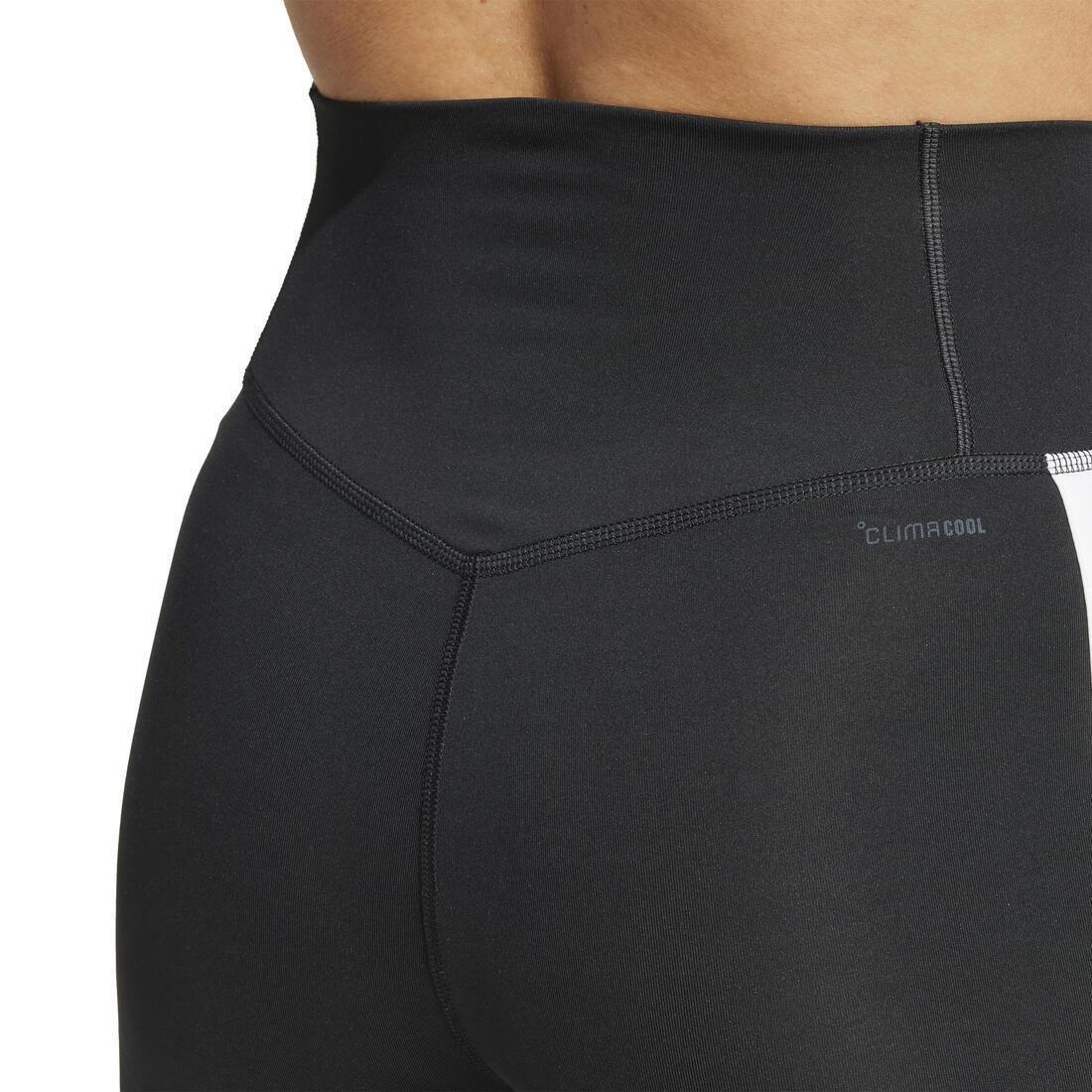 Optime Essentials 3-Stripes Flared Leggings, No Color, large image number 4