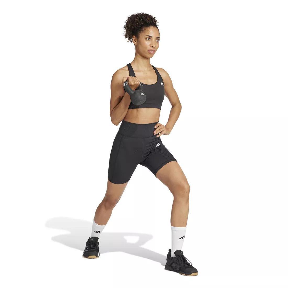 Optime Rib Short Leggings, No Color, large image number 3