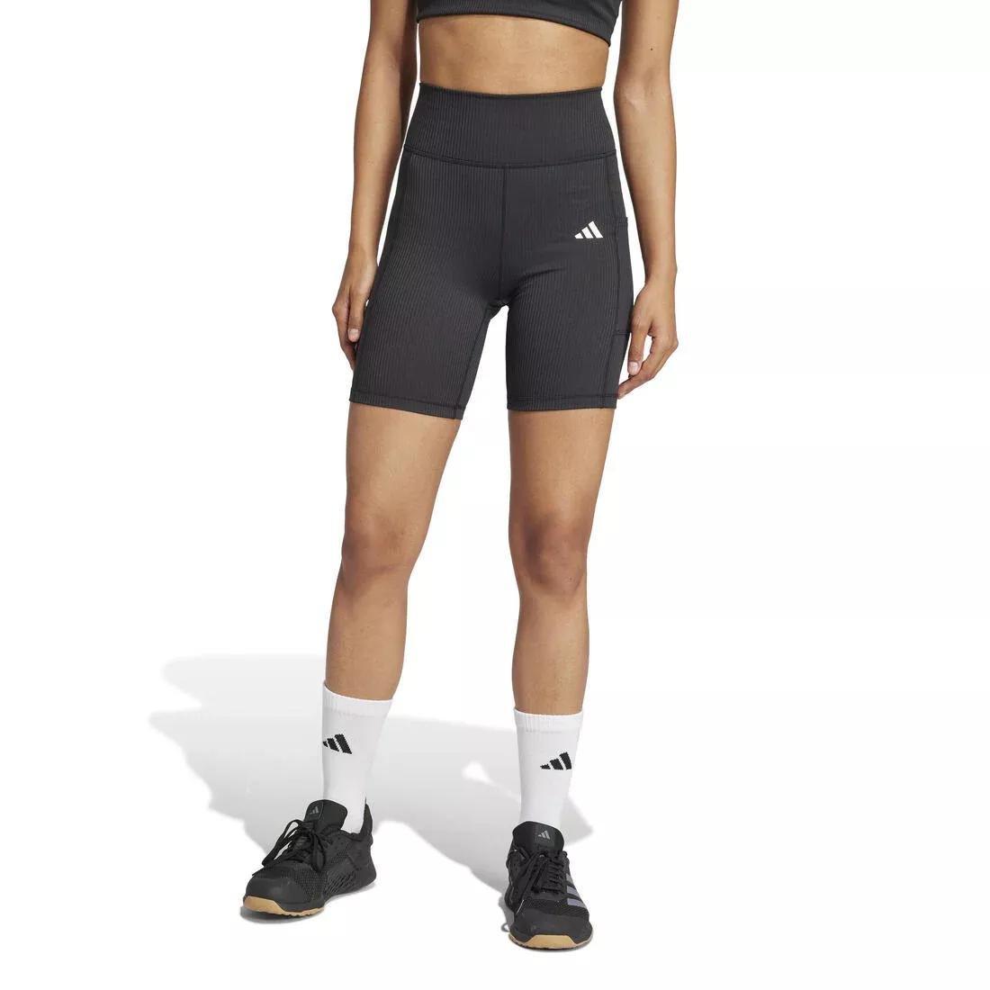 Optime Rib Short Leggings, No Color, large image number 4