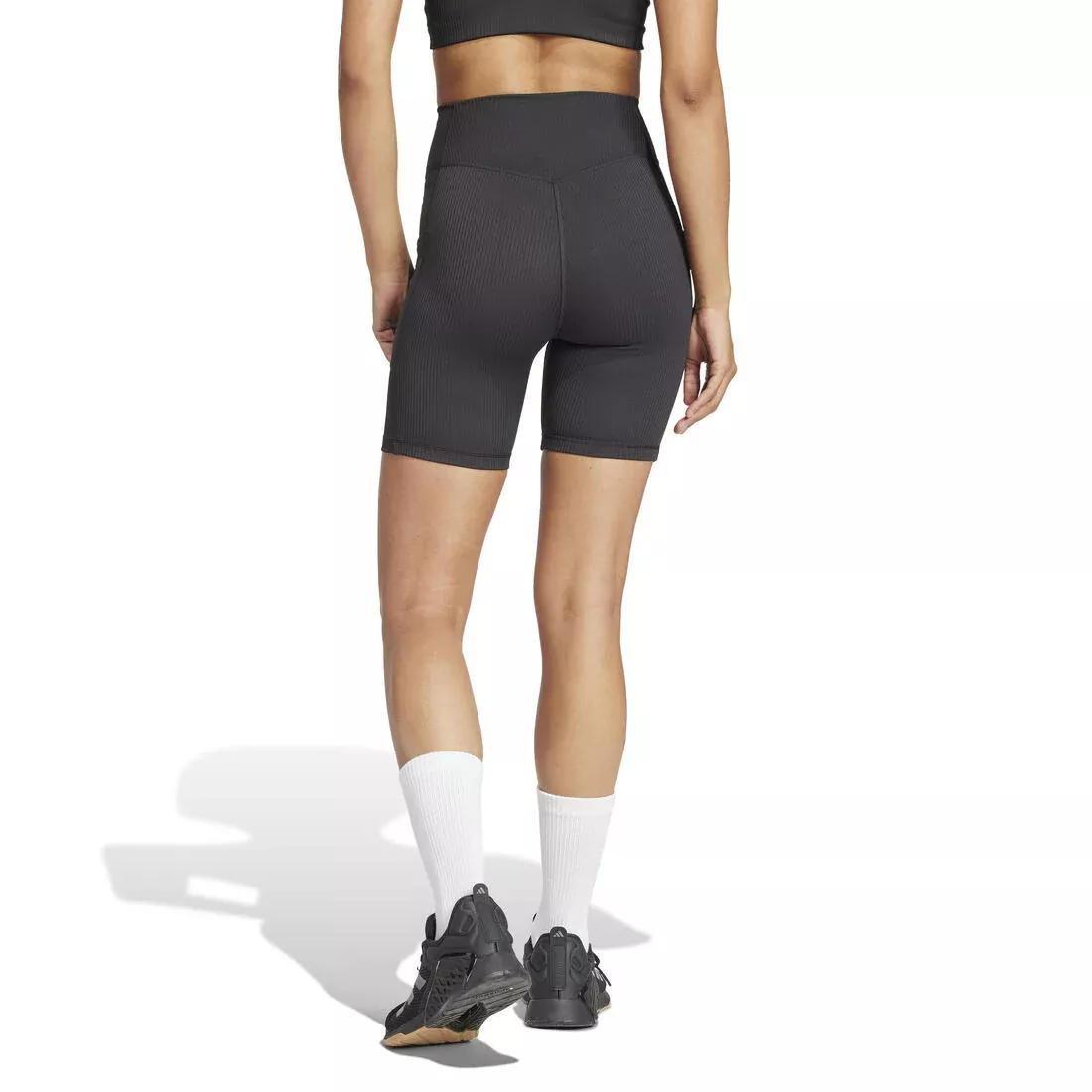 Optime Rib Short Leggings, No Color, large image number 5