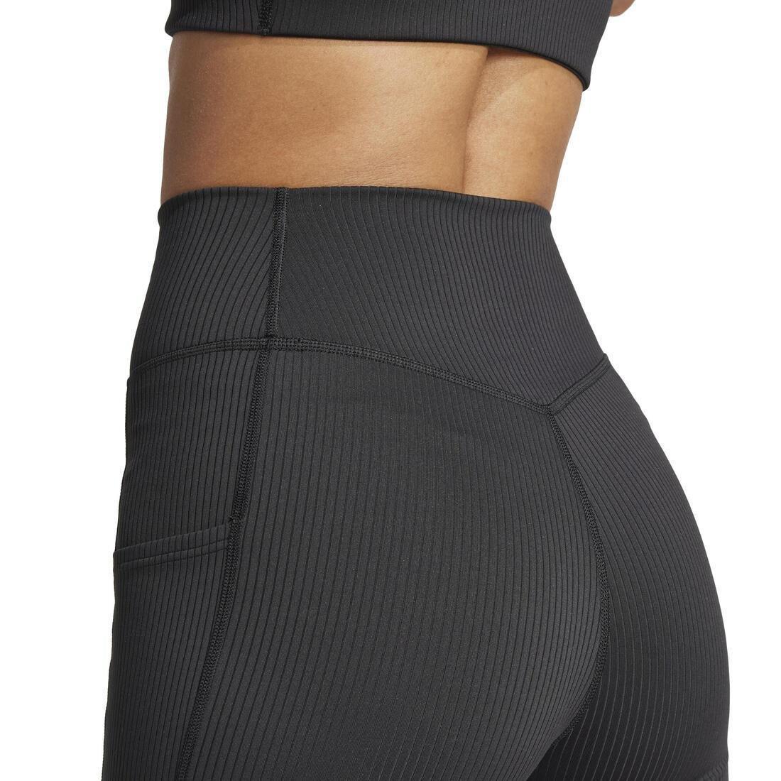 Optime Rib Short Leggings, No Color, large image number 6