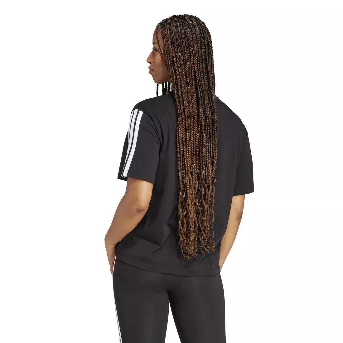 Essentials 3-Stripes Boyfriend T-Shirt, No Color, large image number 1