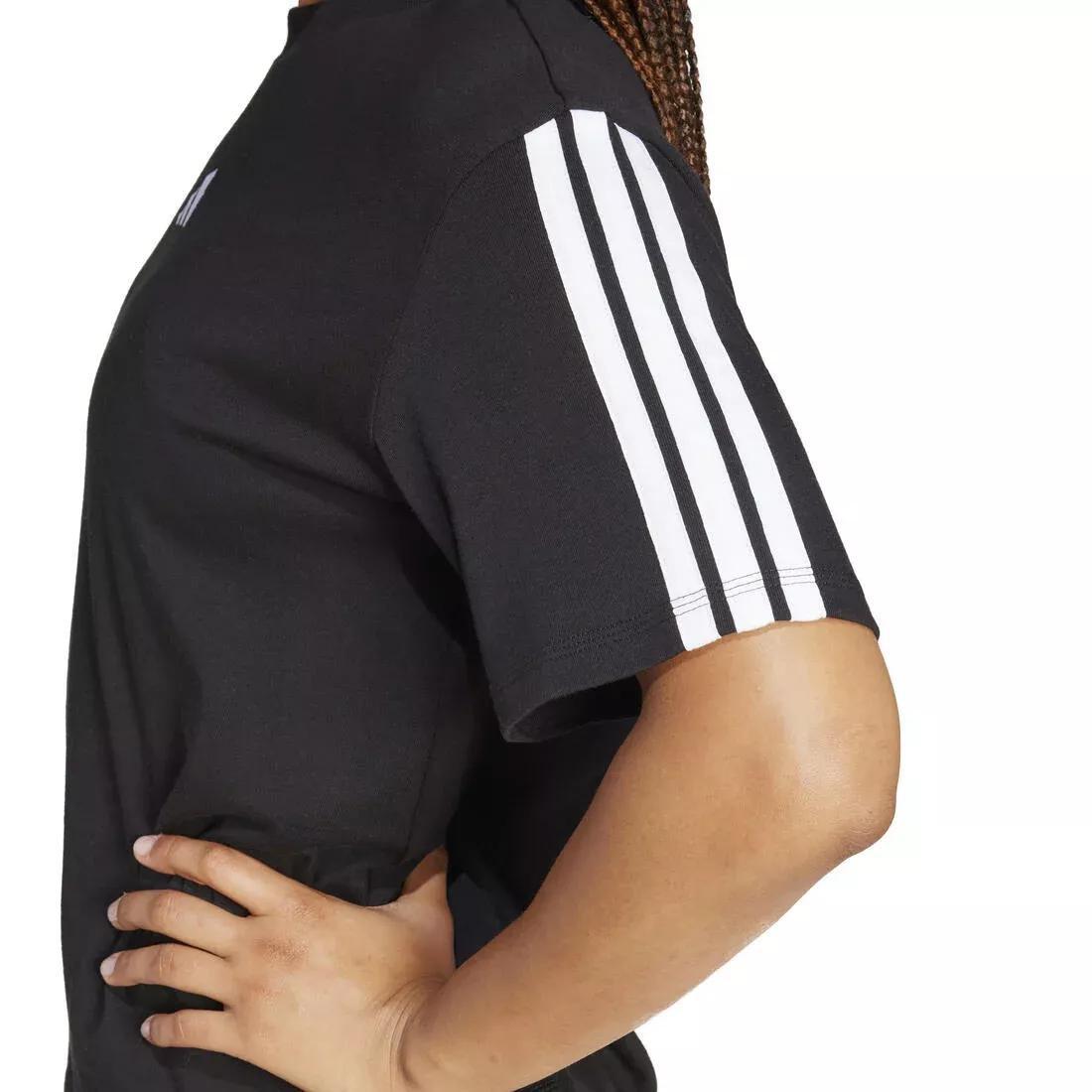 Essentials 3-Stripes Boyfriend T-Shirt, No Color, large image number 2