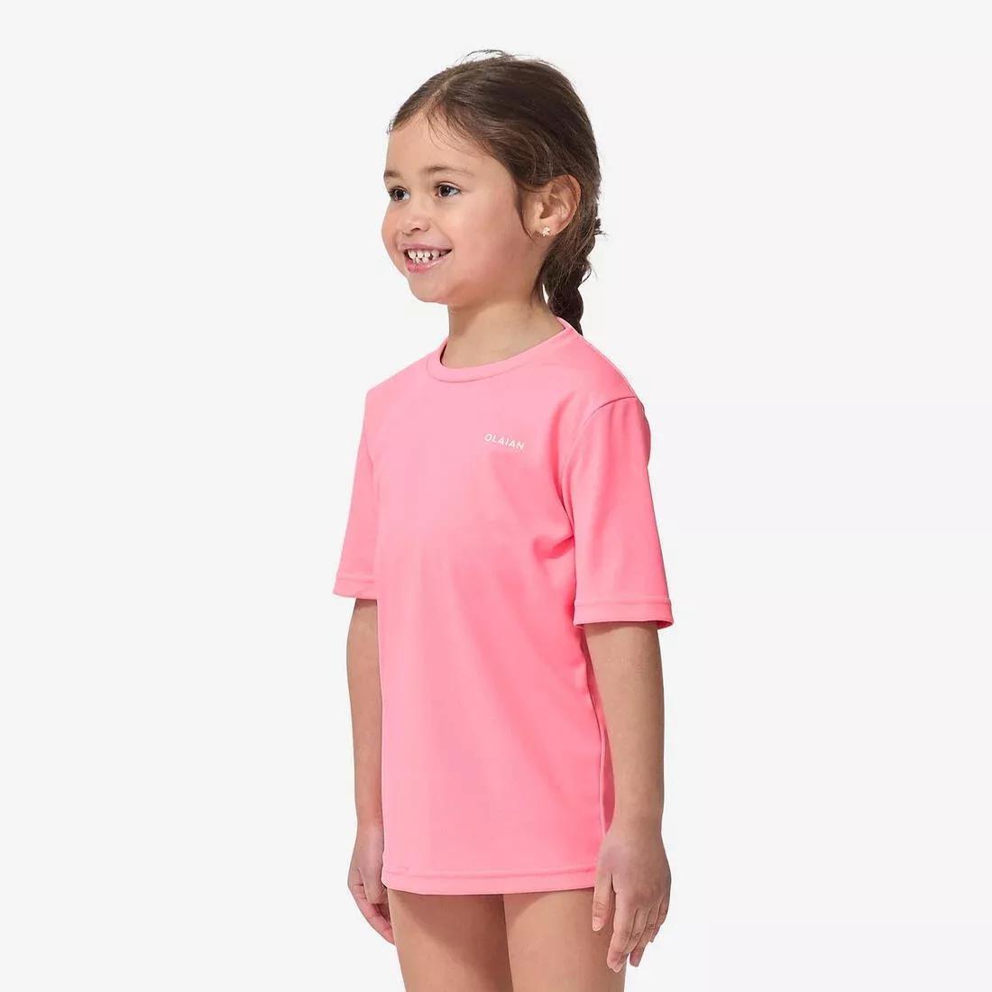 Kids Surfing Anti-UV Printed Water T-Shirt, Green, No Color, large image number 3