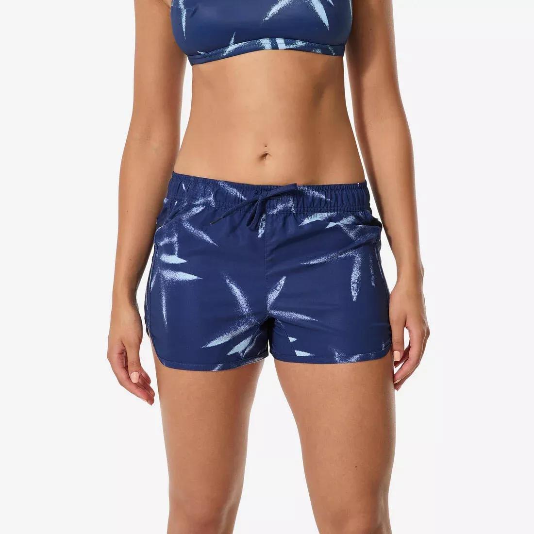 Women Swim Shorts - Tini Belly, Blue, No Color, large image number 4