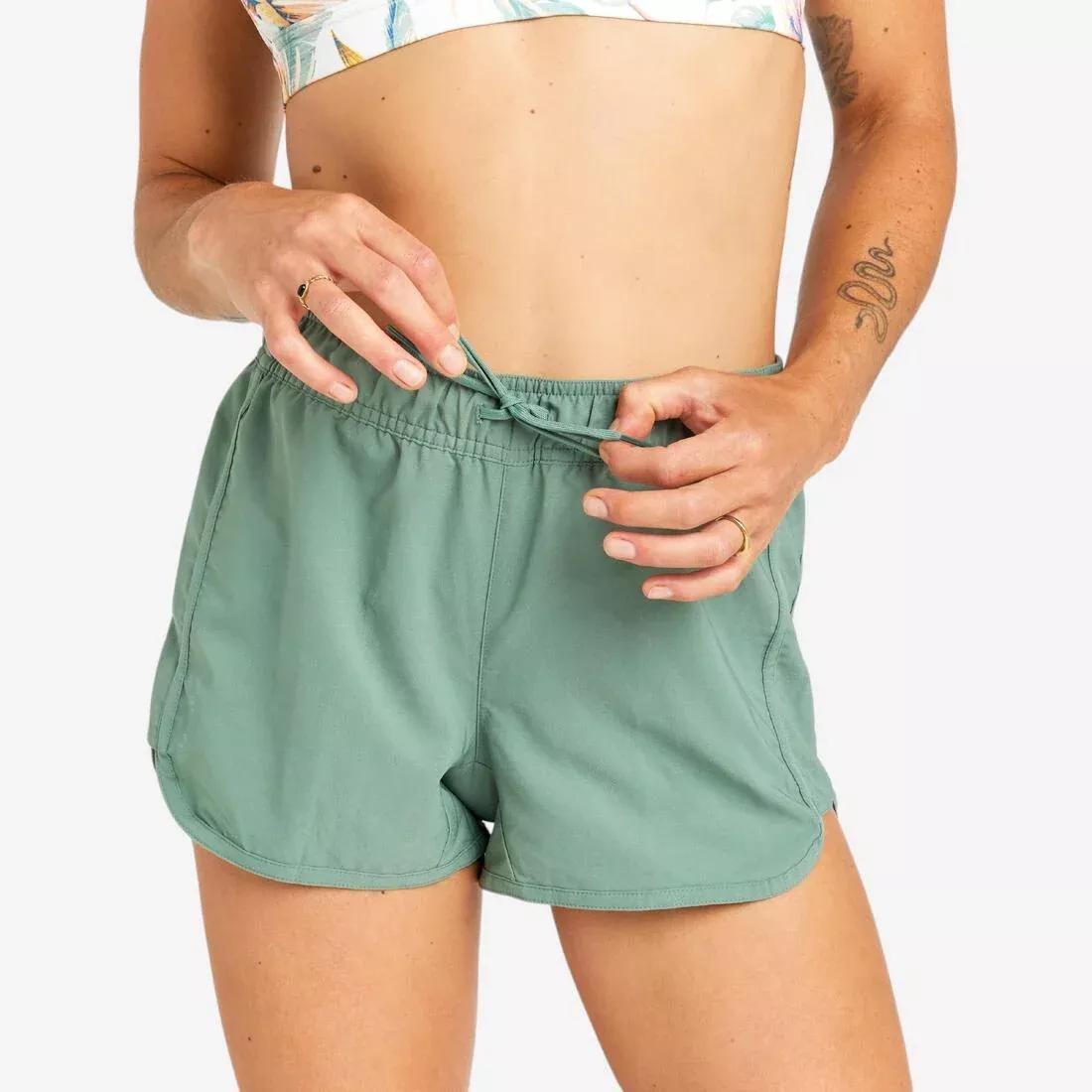 Women Swim Shorts - Tini Belly, Blue, No Color, large image number 6