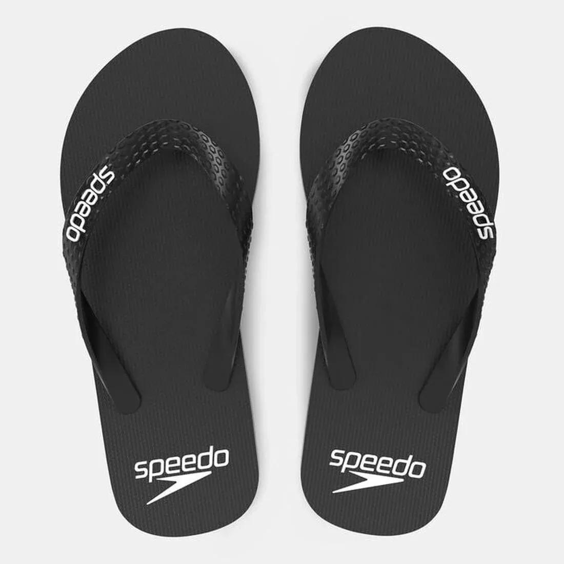 Men's Logo Flip Flops, Black, No Color, medium