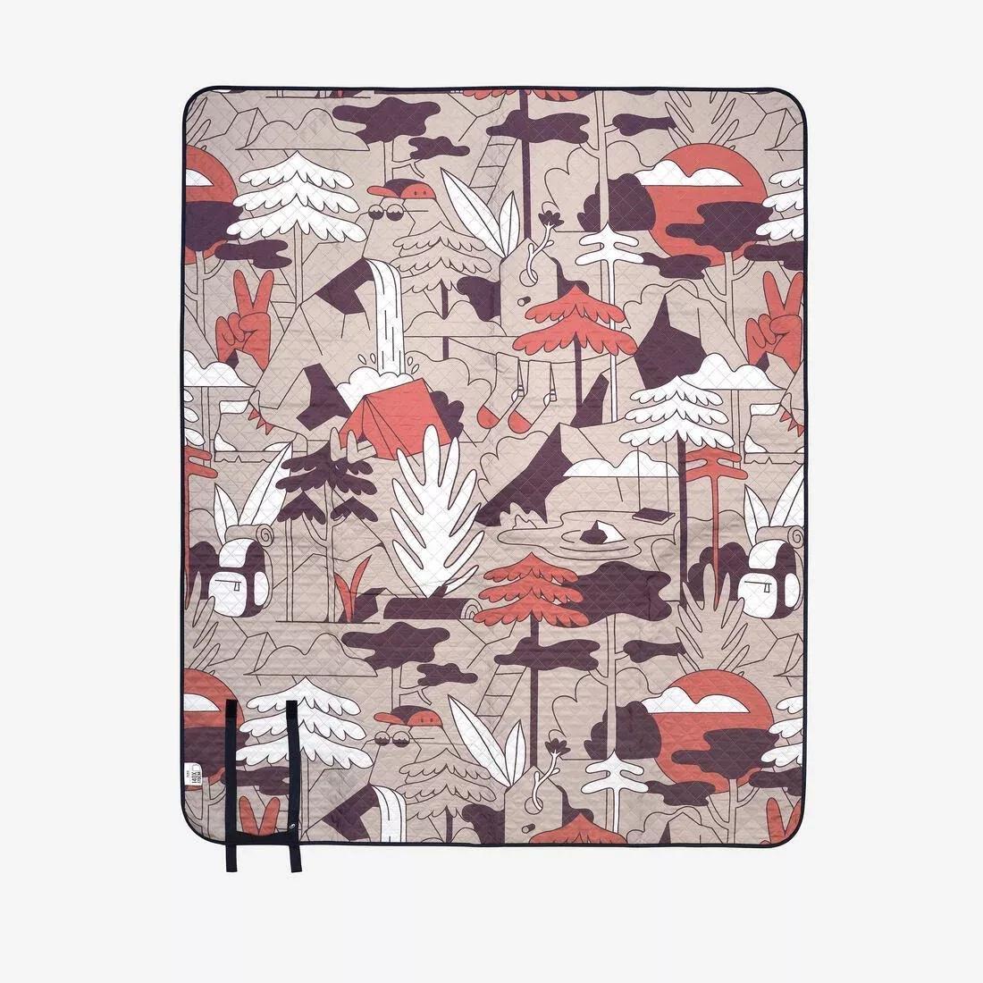 Comfort Blanket For Picnics And Camping - 170 X 140 cm, Grey, No Color, large image number 1