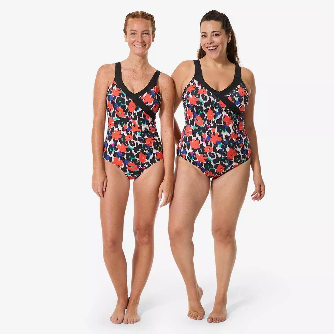 Women Aquafitness 1-piece Swimsuit Claris graou, Black, No Color, medium