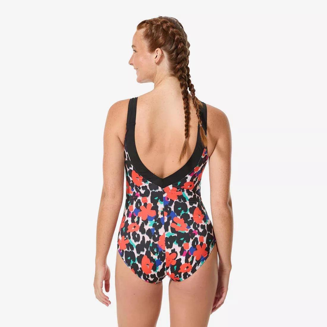 Women Aquafitness 1-piece Swimsuit Claris graou, Black, No Color, large image number 3
