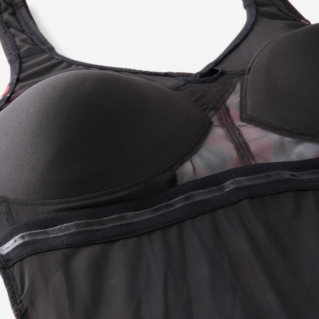 Women Aquafitness 1-piece Swimsuit Claris graou, Black, No Color, large image number 8